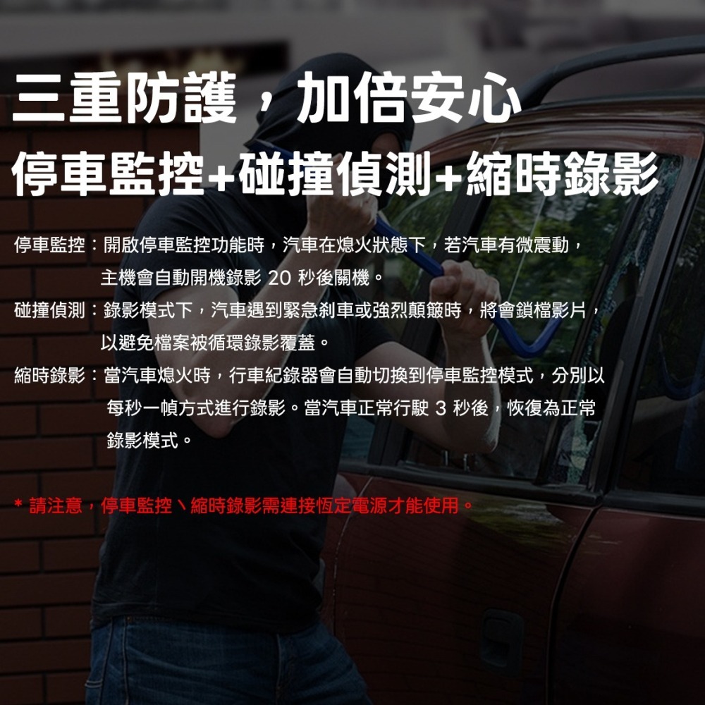 4K+2K前後雙Sony星光夜視電子後視鏡行車記錄器 TS碼流 固定照相區間測速科技執法-細節圖6