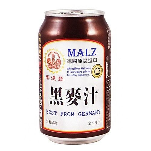 免運 崇德發 天然黑麥汁 玻璃瓶 易開罐 330ml 原味 檸檬 白麥汁 24入/箱-細節圖3