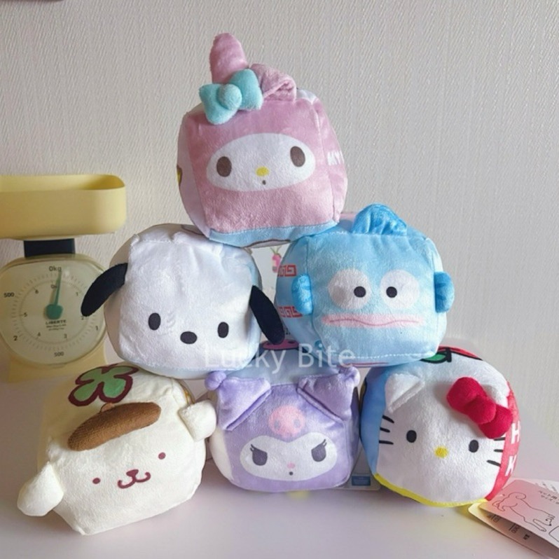 現貨 日本三麗鷗 kitty 帕恰狗 庫洛米寵物狗狗玩具 發聲立體方塊填充玩具-細節圖3
