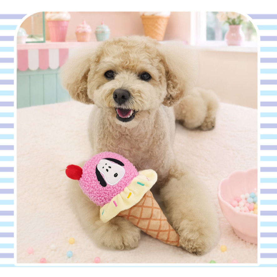 史努比Snoopy 冰淇淋甜筒藏食發聲玩具-細節圖2
