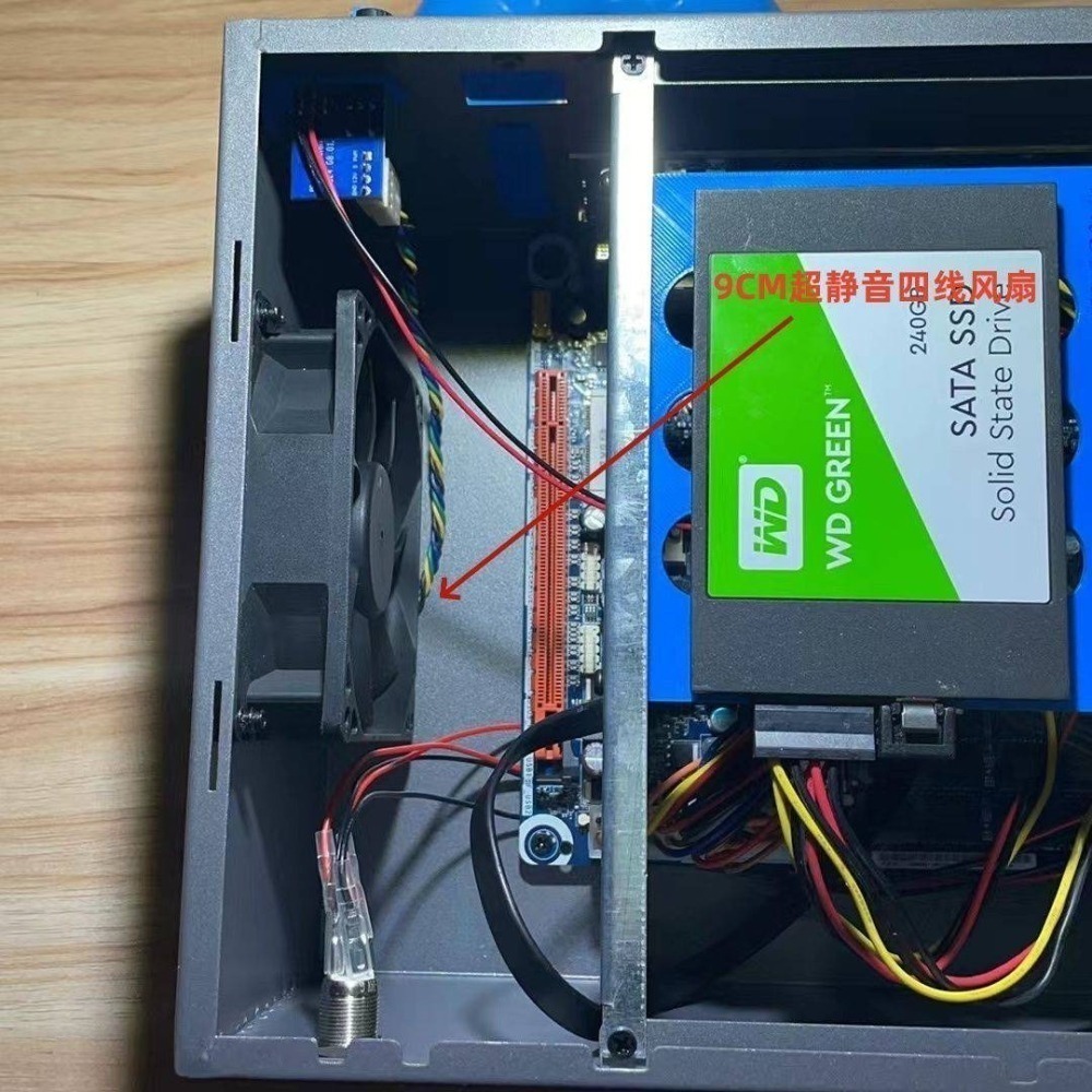 全新 小型NAS機箱 緊湊型 ITX 四盤位電腦機殼/機箱-細節圖3
