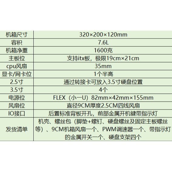 全新 小型NAS機箱 緊湊型 ITX 四盤位電腦機殼/機箱-細節圖11