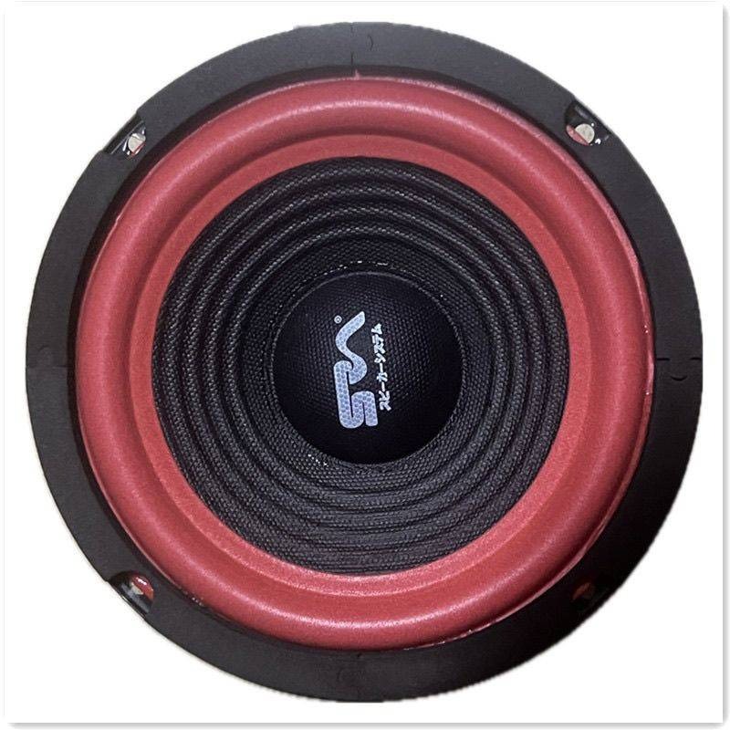 台灣出貨 全新 6.5寸 中低音喇叭 紅黑配色，汽車喇叭改裝-細節圖6