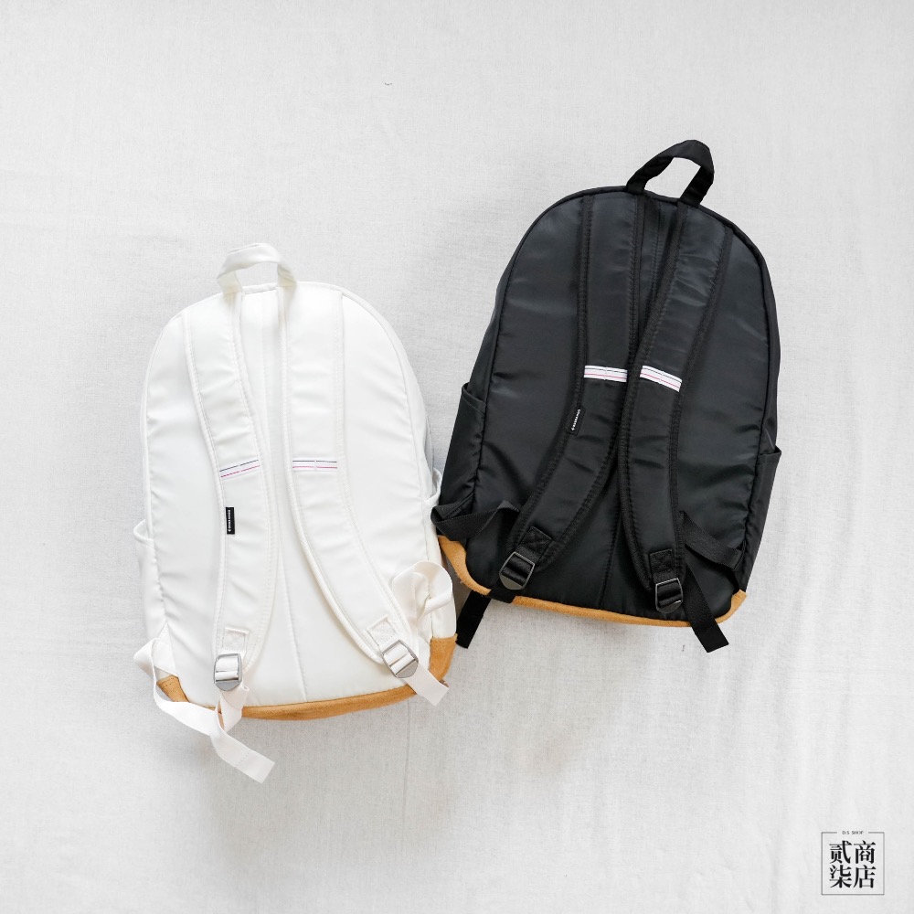 貳柒商店) Converse BackPack 後背包 書包 復古 白色 黑色 防潑水 麂皮底 10025477-A02-細節圖4