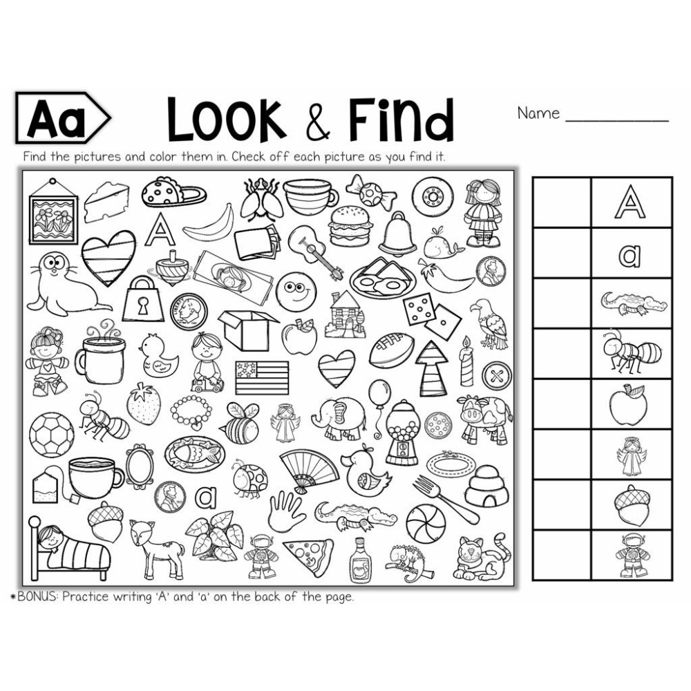Look & Find 找一找小偵探🔍｜英文學習單｜字母 顏色 形狀 專注力培養 英語啟蒙 教材-細節圖6