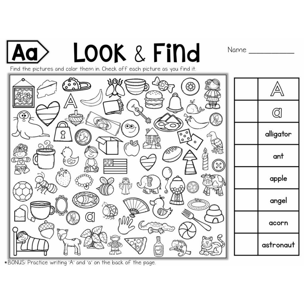 Look & Find 找一找小偵探🔍｜英文學習單｜字母 顏色 形狀 專注力培養 英語啟蒙 教材-細節圖8