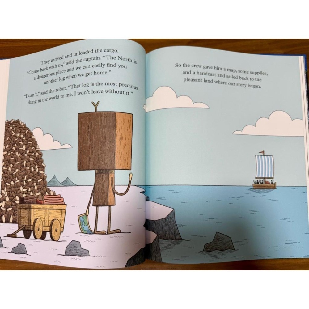 全新 Little Wooden Robot and the Log Princess 精裝｜英文繪本｜勇氣 冒險-細節圖7