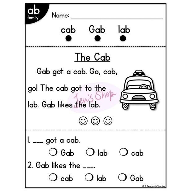 My Very First Phonics | 學習單 | 幼兒英文啟蒙 自然發音 Word Family 自學教材-細節圖2