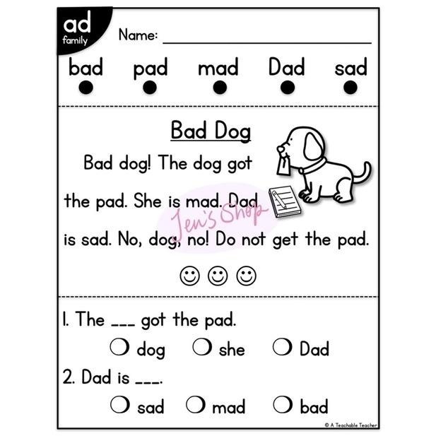 My Very First Phonics | 學習單 | 幼兒英文啟蒙 自然發音 Word Family 自學教材-細節圖3