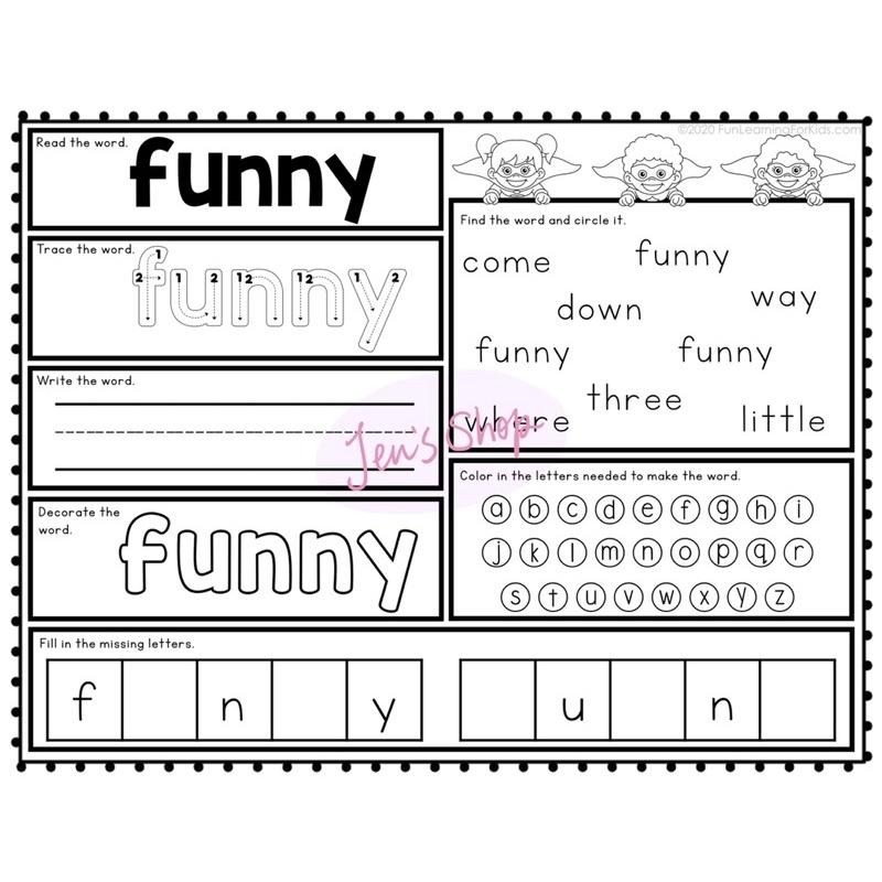 A~Z Sight Words 高頻字 | 學習單 | 幼兒英文 Pre-K 學齡前 常見字 英語教材 英文啟蒙-細節圖4