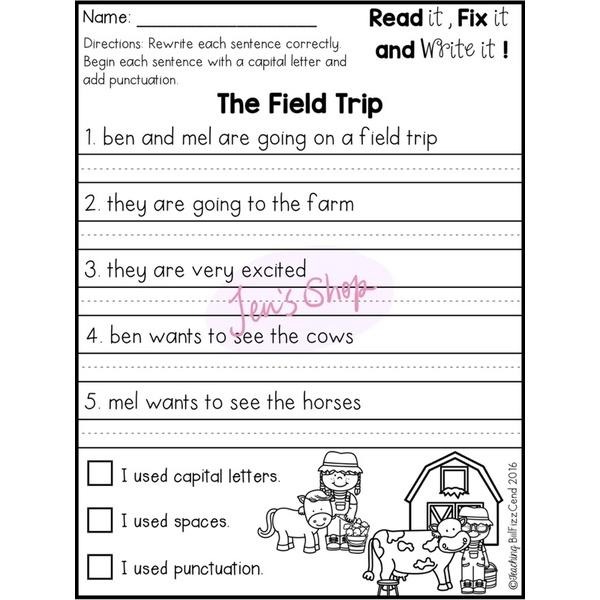 Fix it: Grammar & Writing | 學習單 | 兒童英語寫作 基礎文法 寫作練習 幼兒英語教材-細節圖4