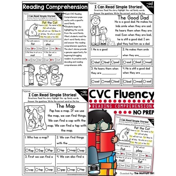 多款CVC Phonics Word Family | 學習單 | 英文 自然發音 幼兒英文啟蒙 學齡前英文 閱讀理解-細節圖2