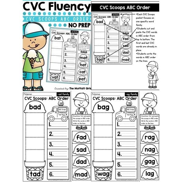 多款CVC Phonics Word Family | 學習單 | 英文 自然發音 幼兒英文啟蒙 學齡前英文 閱讀理解-細節圖6
