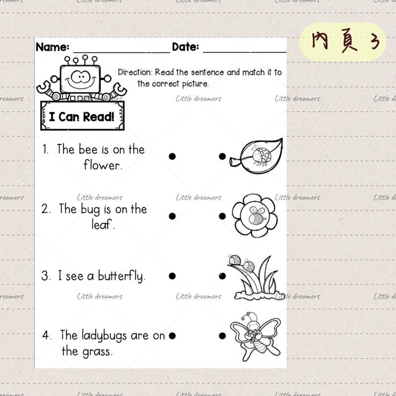 綜合 初級閱讀理解 Reading Comprehension｜英文學習單｜兒童英文啟蒙 英文教材 教學素材-細節圖4