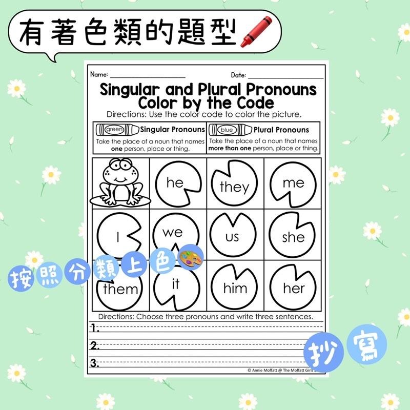 🌟Lv1 Grammar 英文文學&文法🌟 22款學習單 幼兒 文法練習 英文啟蒙 寫作基礎 課後練習 大班-國小-細節圖4