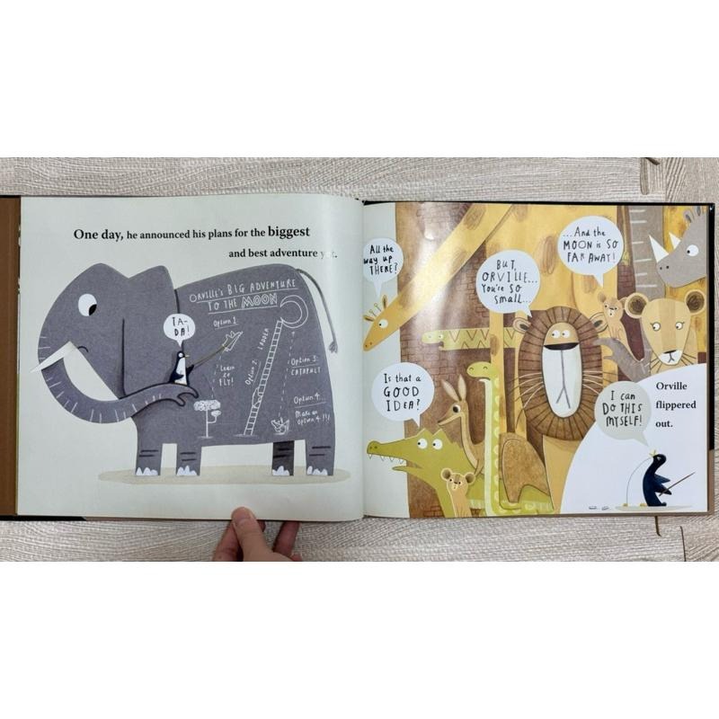 Penguinaut! 精裝｜英文繪本｜有黃斑 Emma Yarlett 企鵝太空員 追求夢想 想像力 自信培養-細節圖2