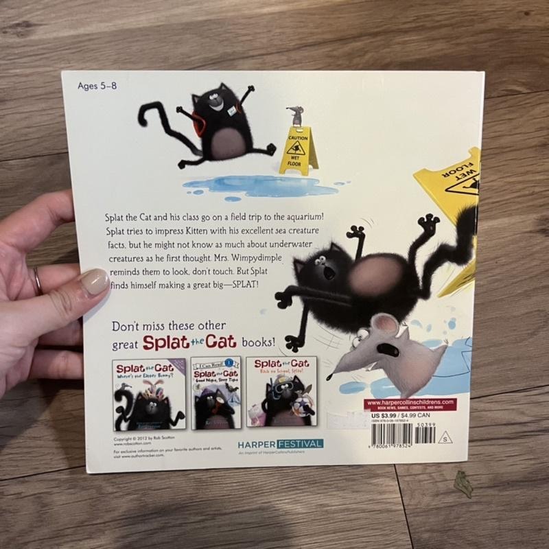Splat the Cat Fishy Tales 平裝 英文繪本 二手近新 童書 英文-細節圖2