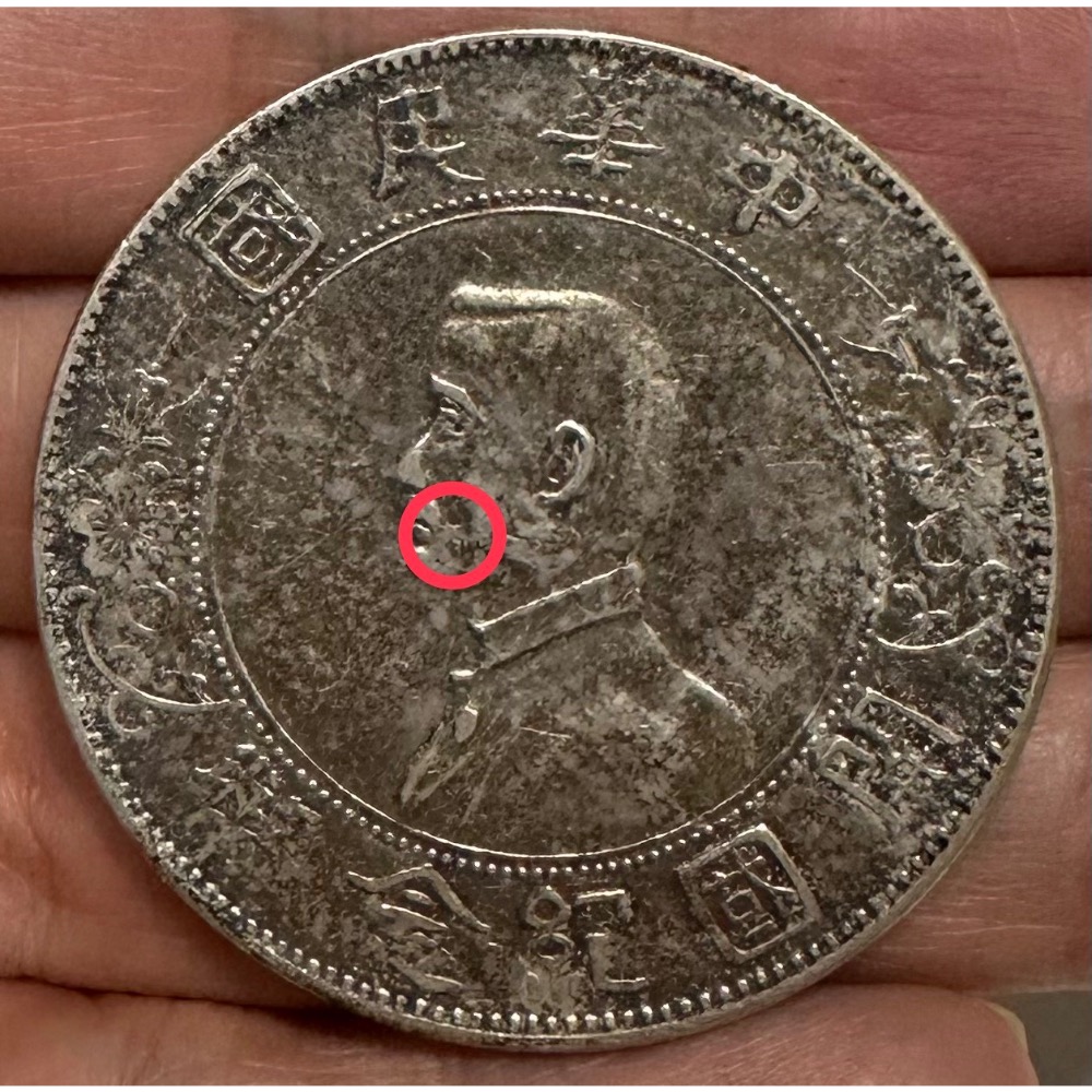 中華民國 開國紀念幣 孫中山頭像 孫文 孫像 壹圓 一元 1元 銀幣 銀元 極美 翹鬍子版 [鴻兔小舖]-細節圖2