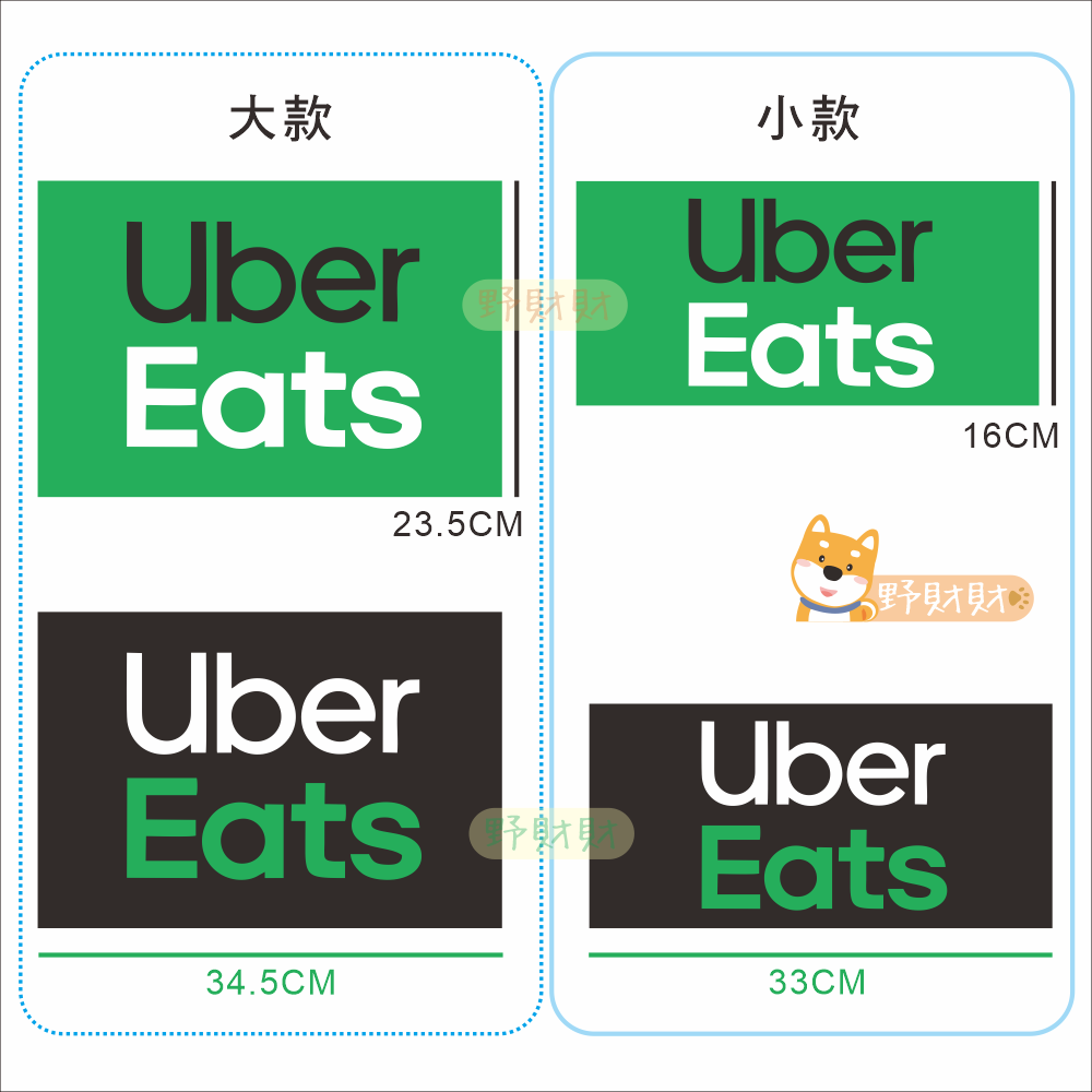 野財財⭐ 各種款 UberEats 選用高彩度相片紙+防水+防曬+上膜+不沾黏油墨在外送箱包 不起霧 外送箱 外送包-細節圖6