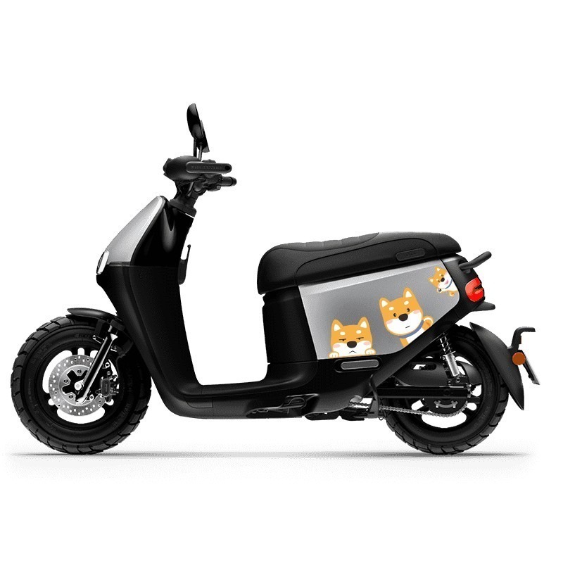 野財財⭐ 柴犬貼紙 防水防曬撕不破貼紙｜比耐曬材質更好｜機車貼 汽車貼 GOGORO 前側板 行李箱 安全帽 可愛柴犬貼-細節圖9