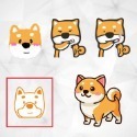 野財財⭐ 柴犬貼紙 防水防曬撕不破貼紙｜比耐曬材質更好｜機車貼 汽車貼 GOGORO 前側板 行李箱 安全帽 可愛柴犬貼-規格圖11