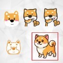 野財財⭐ 柴犬貼紙 防水防曬撕不破貼紙｜比耐曬材質更好｜機車貼 汽車貼 GOGORO 前側板 行李箱 安全帽 可愛柴犬貼-規格圖11