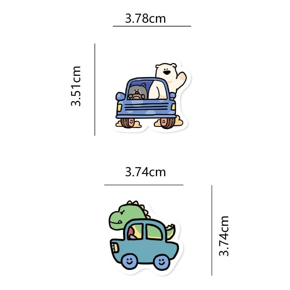 野財財⭐  超萌擬人可愛風格貼紙（10張/入）超萌可愛貼紙 (烘焙 文具 小狗 家具 熊熊 廚具貼紙)-細節圖7