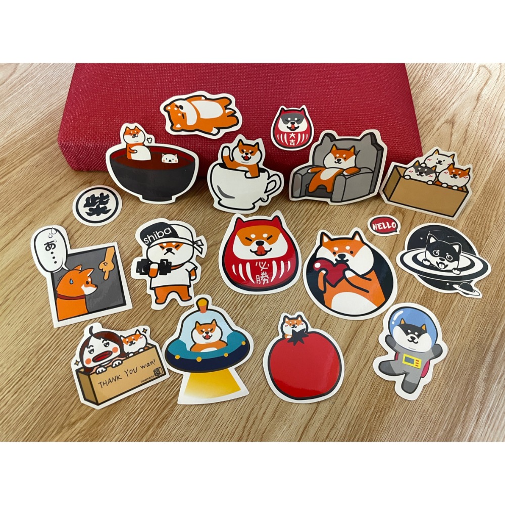 野財財⭐ 柴犬標語有梗貼紙 防水無痕膠（3張/入）搞笑柴犬貼紙 防水貼紙 柴犬貼紙 柴犬手帳貼紙 柴犬語錄貼 柴犬貼紙-規格圖6