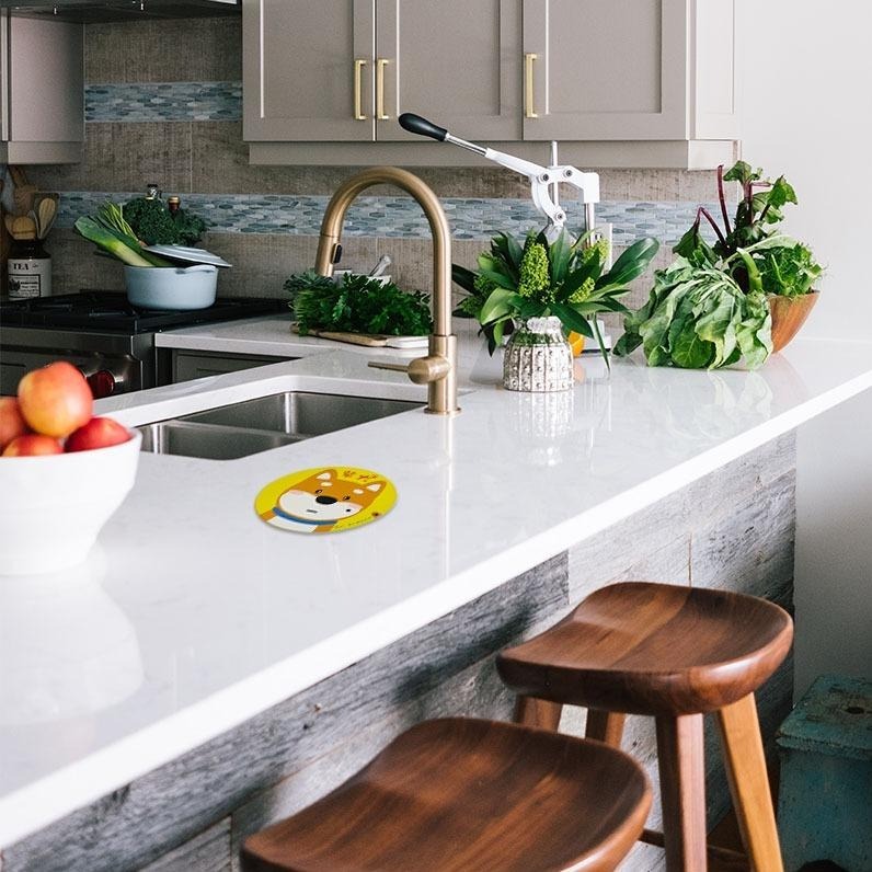 柴犬陶瓷吸水耐熱鍋墊｜吸濕、防滑，日常生活擺設，適用鍋墊、盤墊、茶壺墊、杯墊，保護桌面不受傷-細節圖2