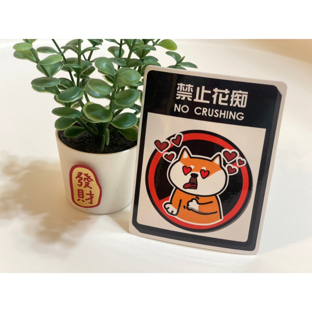 野財財⭐ 柴犬標語貼紙 防水無痕膠｜撕下貼紙不怕殘膠 防水貼紙 柴犬貼紙 搞笑柴犬貼紙 柴犬語錄 柴犬車貼 柴犬標示貼-規格圖3