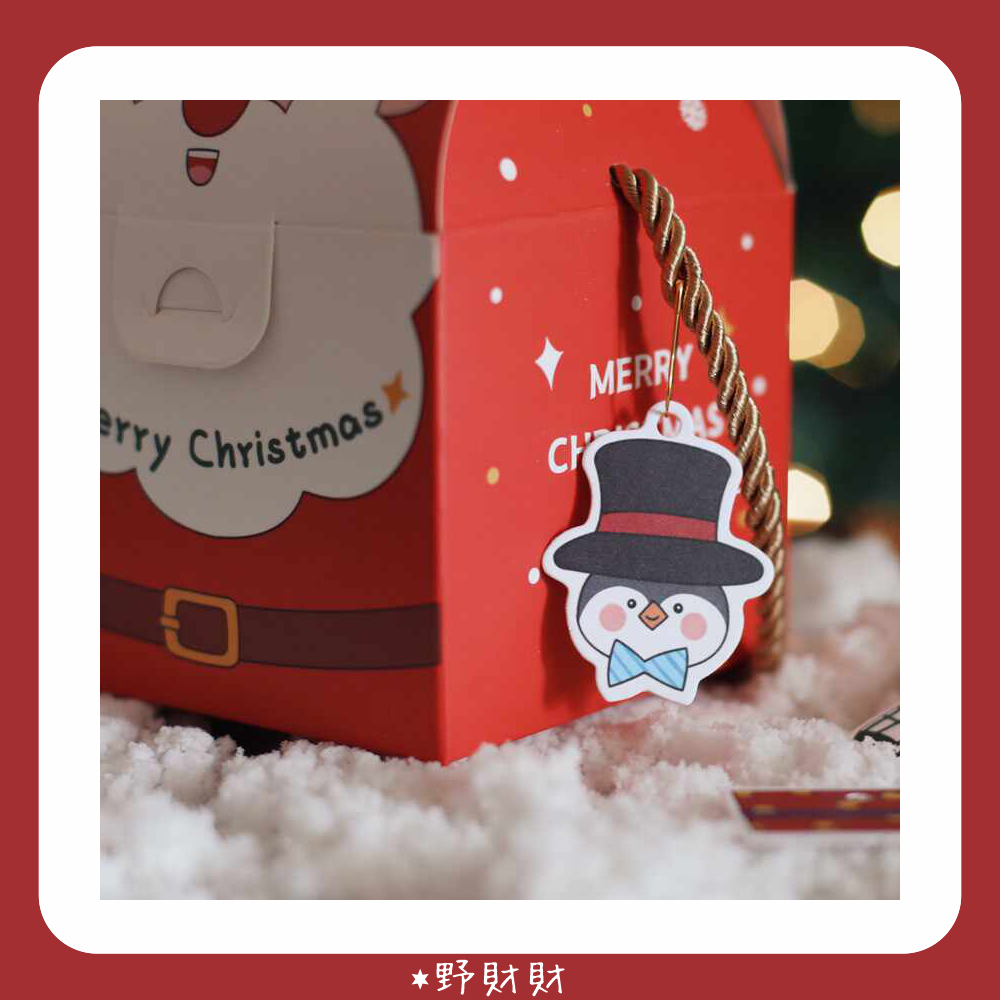 野財財⭐ 聖誕節吊牌卡（6款有36個） 聖誕裝飾吊卡 聖誕紙卡 聖誕樹掛飾 聖誕裝飾 聖誕吊卡 派對吊牌卡 包裝吊牌卡-細節圖5