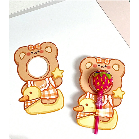 野財財⭐棒棒糖動物插卡紙（10張）聖誕禮物 婚禮小物 生日禮 小朋友禮物 棒棒糖卡 幼稚園 小學 兒童節禮物 結緣品-細節圖4