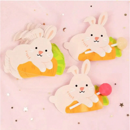 野財財⭐棒棒糖動物插卡紙（10張）聖誕禮物 婚禮小物 生日禮 小朋友禮物 棒棒糖卡 幼稚園 小學 兒童節禮物 結緣品-細節圖8