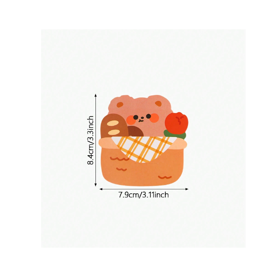 小熊與野餐籃(10張)