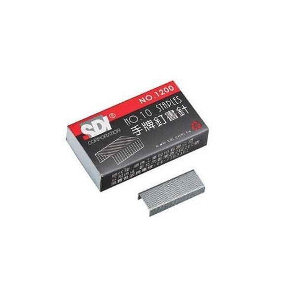 野財財⭐ MAX 美克司釘書針 SDI手牌 釘書針（兩盒/入）適用各款式釘書機 10號訂書針 一般訂書針 釘書機用針-細節圖3