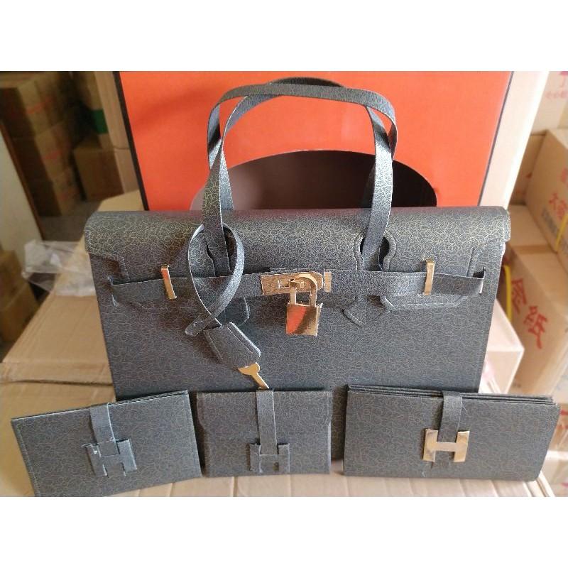 【玉華香舖】台製 紙紮 柏金包  手提包 紙紮 紙衣 手提袋 往生用品 包包 鞋子 女包 女皮包 女鞋-細節圖5