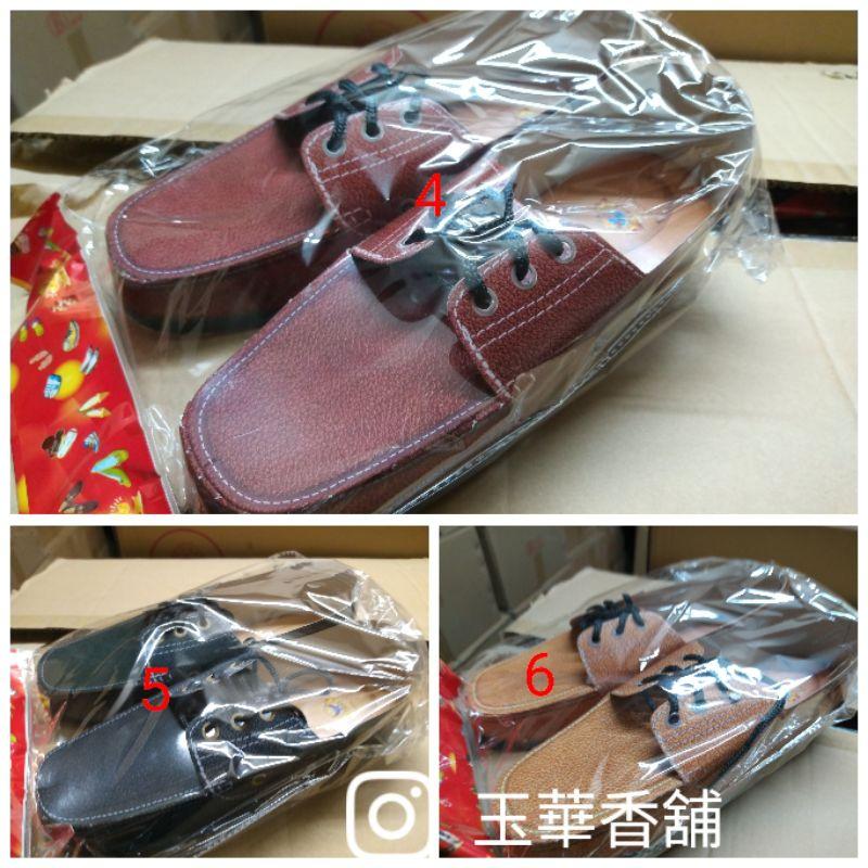 【玉華香舖】可挑款 B139 男皮鞋 有鞋帶 帆布鞋  帆船鞋 紙紮 往生用品 紙衣 紙屋-細節圖2