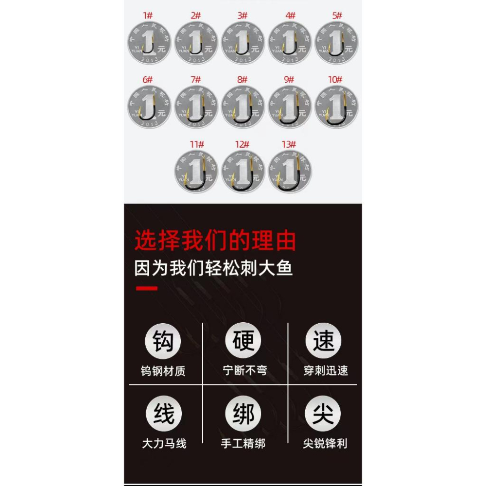 水族園藝百貨-水族活餌零件設備-3c生活用品五金雜貨區-綁好的伊勢尼大力馬線子線雙鉤倒鉤魚鉤仕掛1袋五副裝10鉤&5連鉤-細節圖7