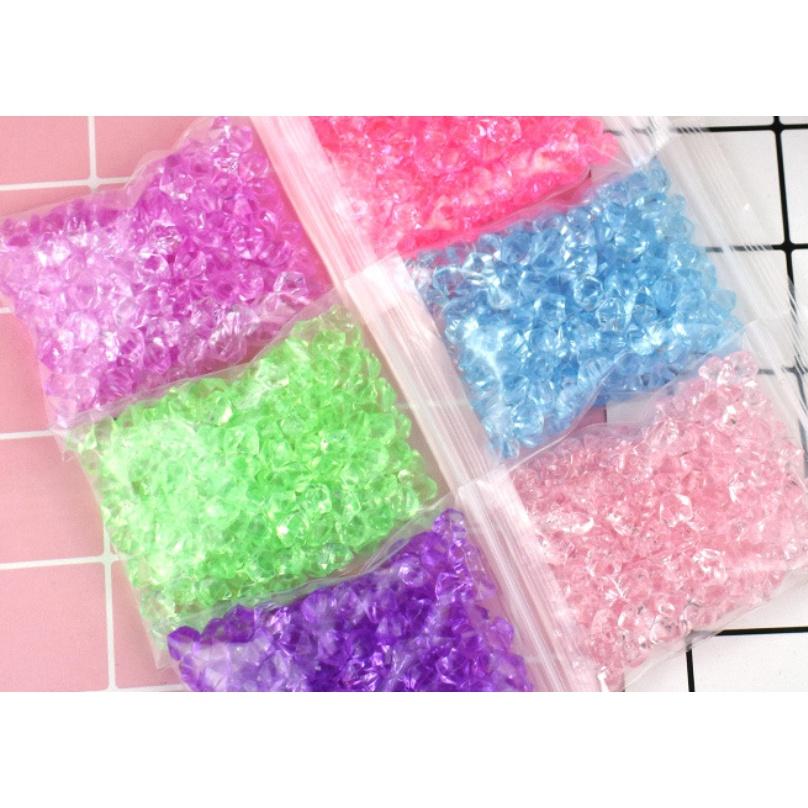 水族區-各式水族活餌零件設備-水族魚缸裝飾-魚缸底沙-仿真大小冰塊-彩色水晶石-水培魚缸裝飾-亞克力彩色石頭-細節圖2