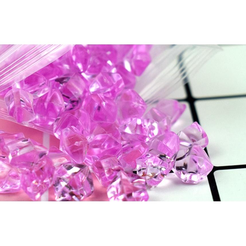 水族區-各式水族活餌零件設備-水族魚缸裝飾-魚缸底沙-仿真大小冰塊-彩色水晶石-水培魚缸裝飾-亞克力彩色石頭-細節圖3