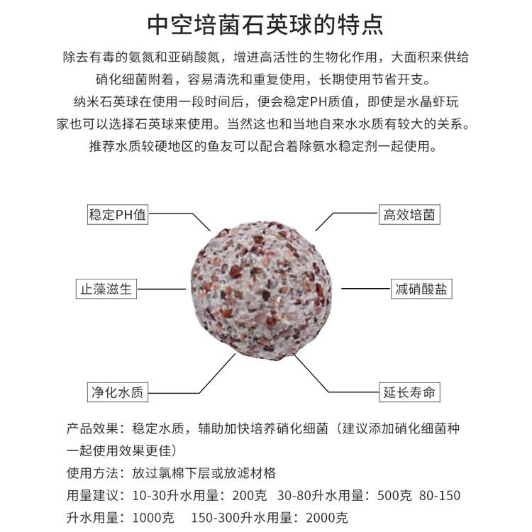 水族區-各式水族活餌零件設備-中空納米石英球-蝦魚缸過濾材料-細菌球納米環培養-硝化細菌清澈水質-細節圖6