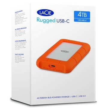 LACIE Rugged USB-C 4TB 2.5吋 抗摔防水 行動硬碟 STFR4000800-細節圖4