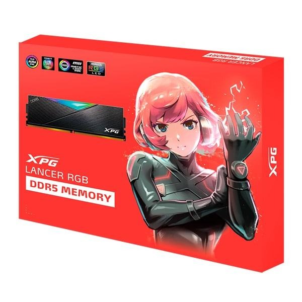 ADATA 威剛 XPG Lancer RGB DDR5 6000 32G(16GBx2)(黑)CL30桌上型超頻記憶體-細節圖4