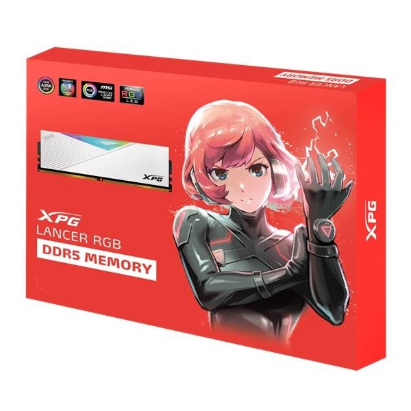 ADATA 威剛 XPG Lancer RGB DDR5 6000 32G(16GBx2)(白)CL30桌上型超頻記憶體-細節圖4