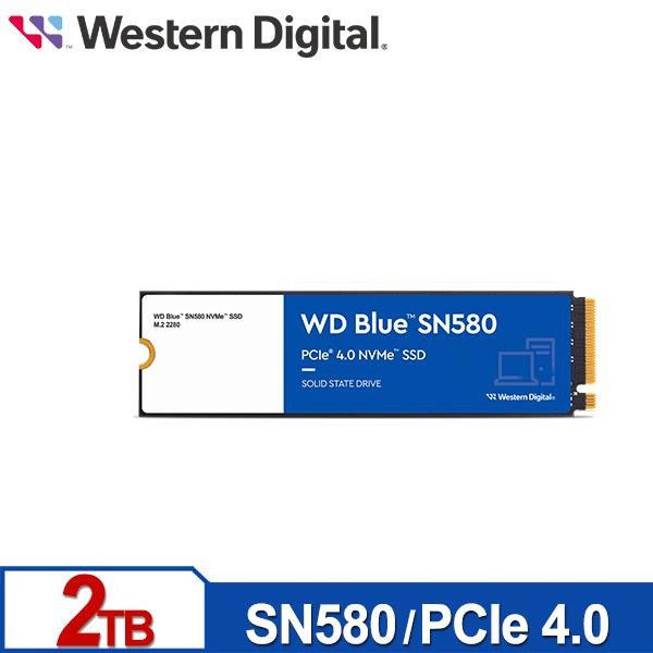 WD 藍標 SN580 2TB NVMe M.2 PCIe 4.0 SSD 固態硬碟 WDS200T3B0E-細節圖2