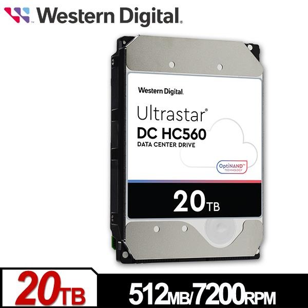 WD Ultrastar DC HC560 20TB 3.5吋 SATA 企業級硬碟 WUH722020BLE6L4-細節圖3
