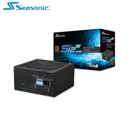 Seasonic 海韻 S12III-500/SSR-500GB3 銅牌500W 電源供應器