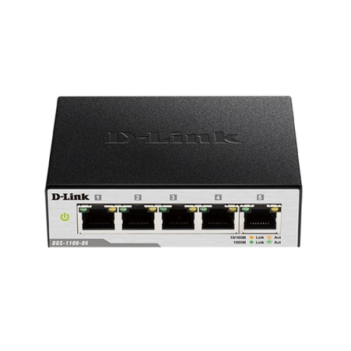 D-Link 友訊 DGS-1100-05V2 Layer 2 Gigabit 簡易網管型交換器