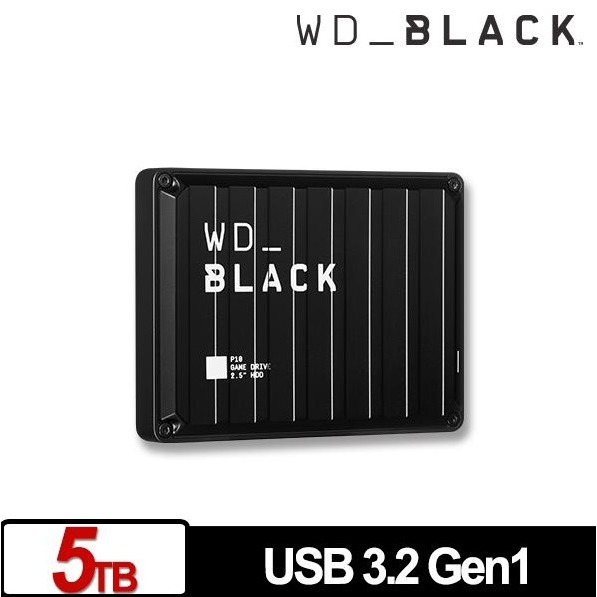 WD 黑標 P10 Game Drive 5TB 2.5吋電競行動硬碟-細節圖3