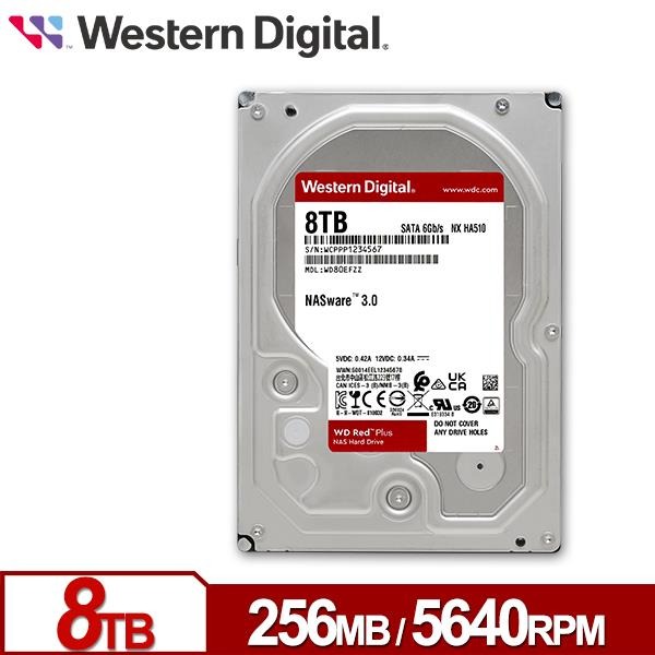 WD 紅標 Plus 8TB 3.5吋 NAS硬碟 WD80EFPX-細節圖2